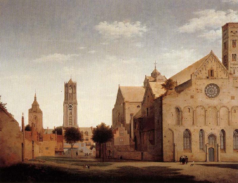 Pieter Jansz Saenredam St Mary's Square and St Mary's Church at Utrecht